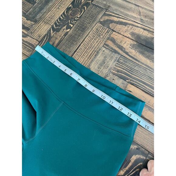 Fabletics Powerhold Women Medium Green Stretch Legging Yoga Athleisure Ballet - Picture 5 of 8